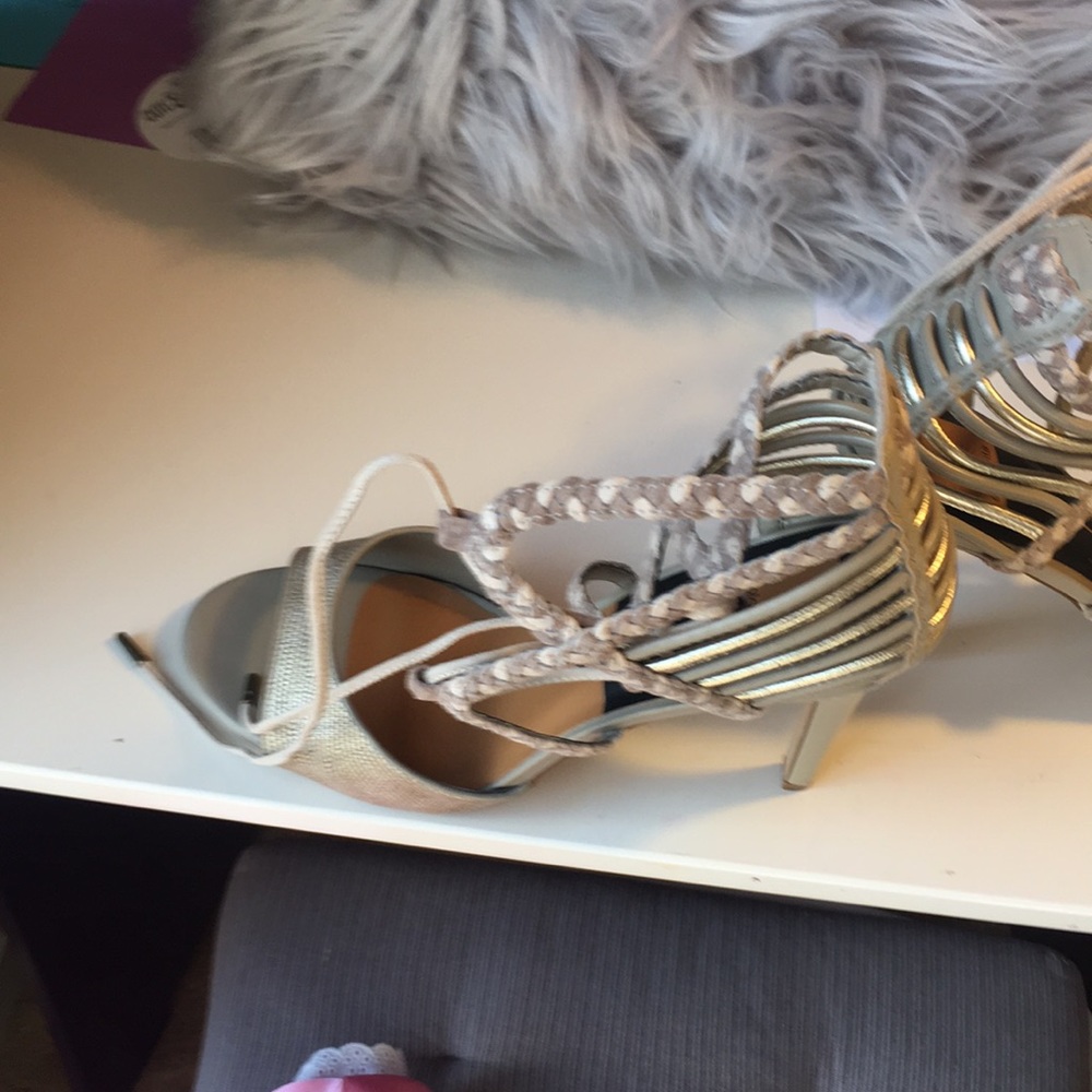 Cut lace up sandal!